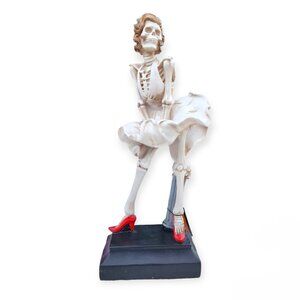 Marilyn Monroe 18” Day of the Dead Skeleton Figurine Statue Brand New